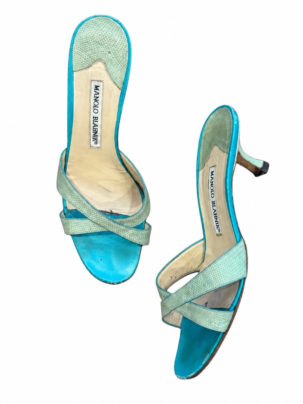 Authentic Manolo Blahnik kitten heels